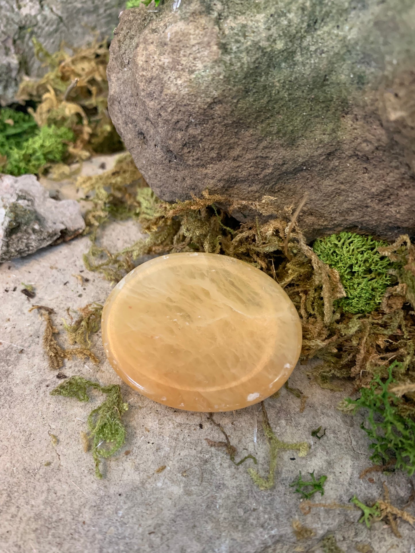 Golden Quartz Worry Stone
