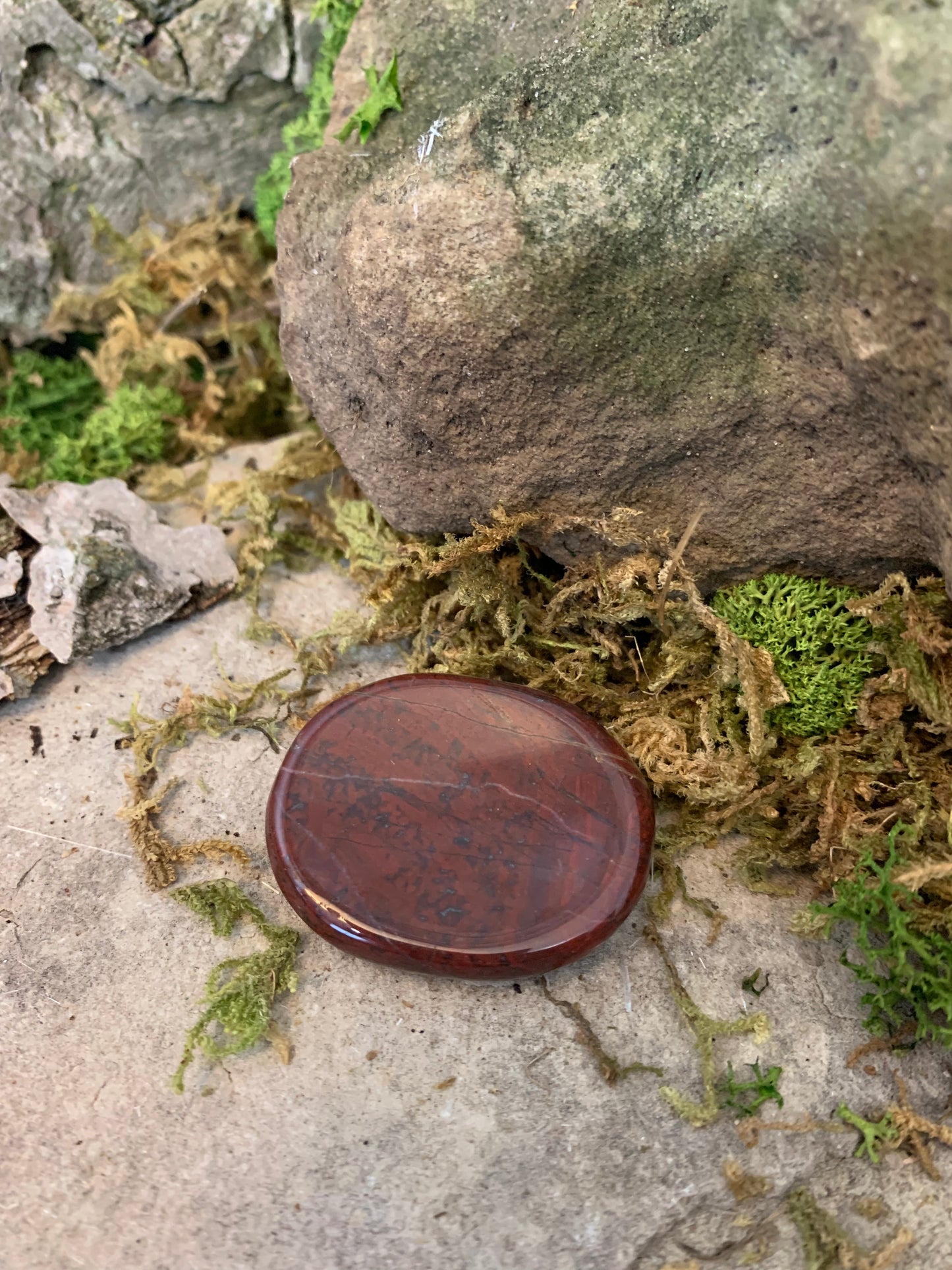 Red Jasper Worry Stone