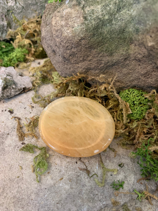 Golden Quartz Worry Stone