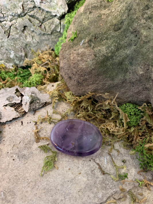 Amethyst Worry Stone